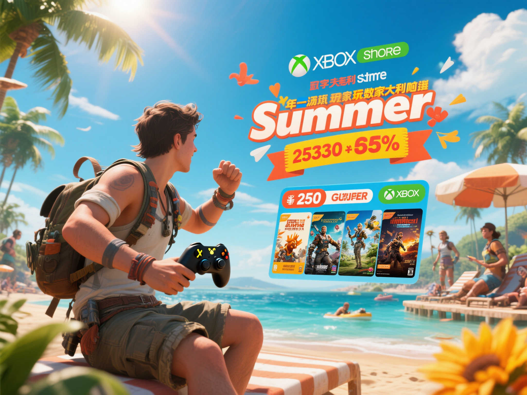 Xbox夏季特惠开启，畅玩2500+热门游戏！